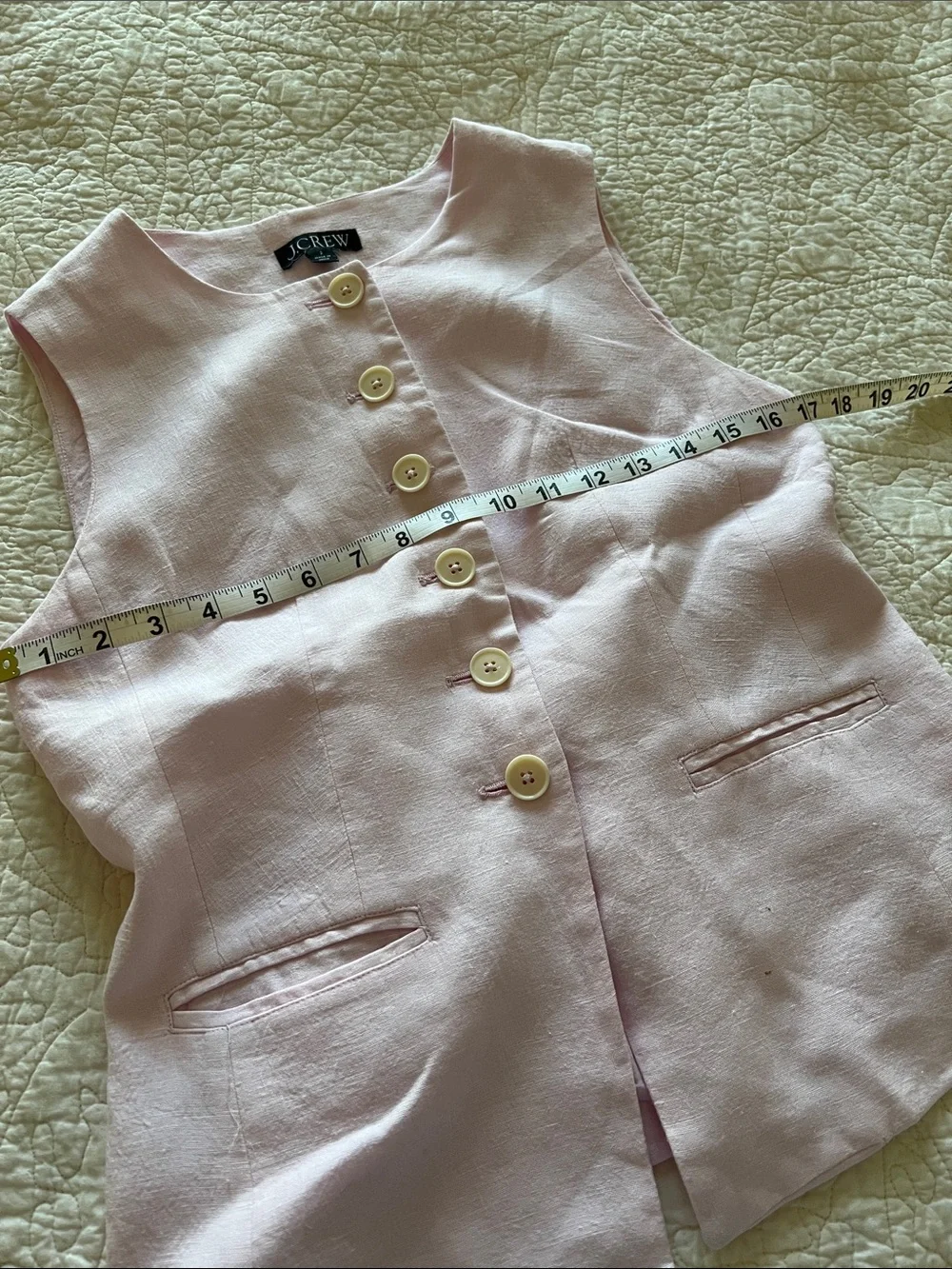 J. Crew Linen Vest